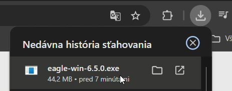 Stiahnutý súbor eagle-win-6.5.0.exe
