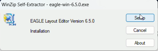 WinZip Self-Extractor okno